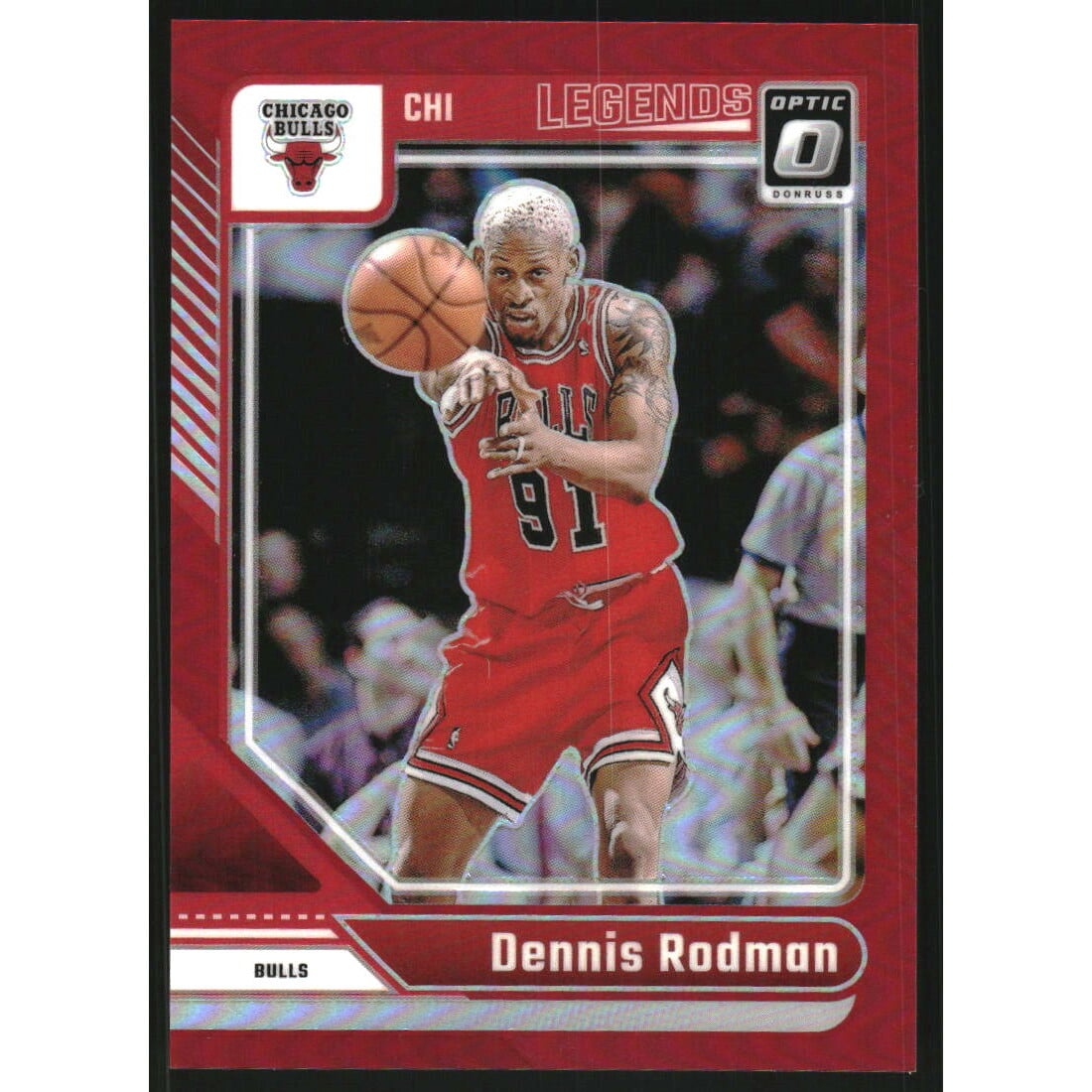 2024-25 Donruss Optic Red #241 Dennis Rodman LGD. rookie card picture