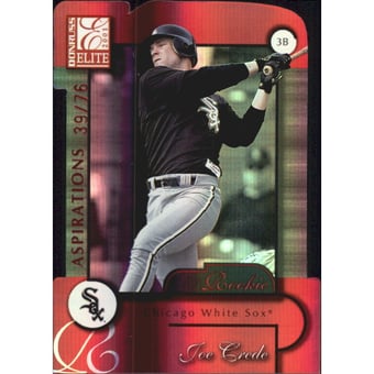 2001 Donruss Elite Aspirations #157 Joe Crede/76