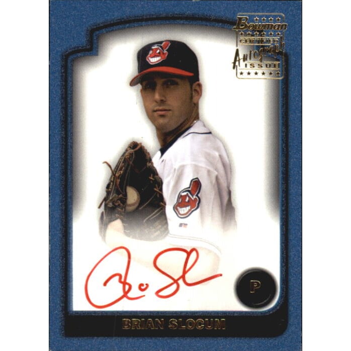 2003 Bowman Signs of the Future Red Ink #BS Brian Slocum. rookie card picture