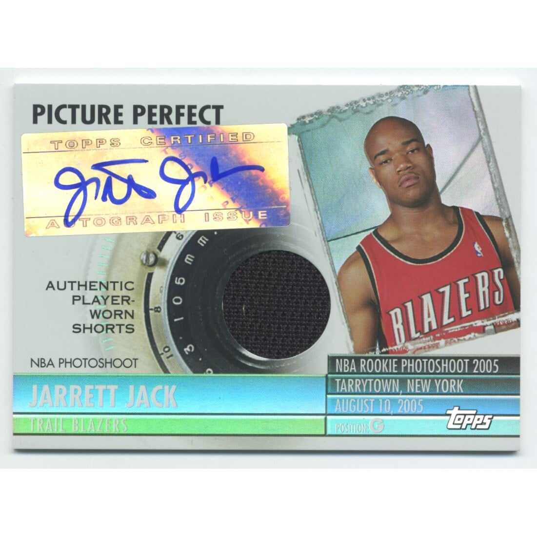 2005-06 Topps Big Game Picture Perfect Relics Autographs #JJ2 Jarrett Jack Shorts. rookie card picture
