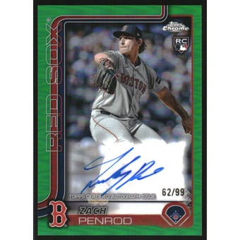 2025 Topps Chrome Rookie Autographs Green Refractors #RAZAP Zach Penrod