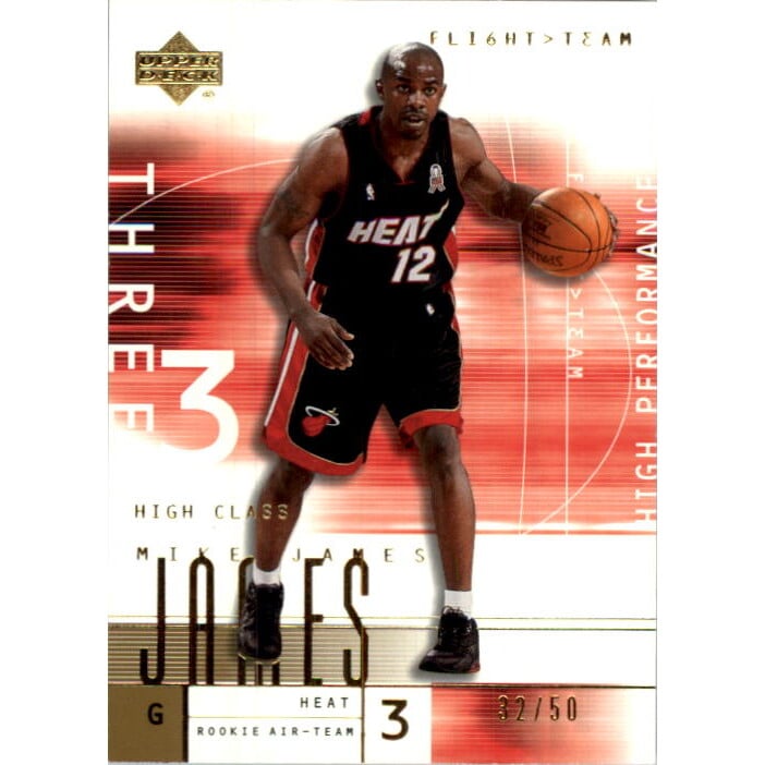2001-02 Upper Deck Flight Team Gold #94 Mike James. rookie card picture