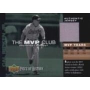2002 UD Piece of History MVP Club Jersey #MCR Cal Ripken