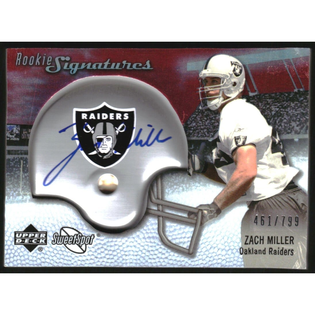 2007 Sweet Spot #119 Zach Miller AU RC