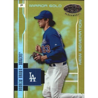 2003 Leaf Certified Materials Mirror Gold #230 Andrew Brown NG