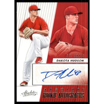 2019 Absolute Rookie Autographs #48 Dakota Hudson