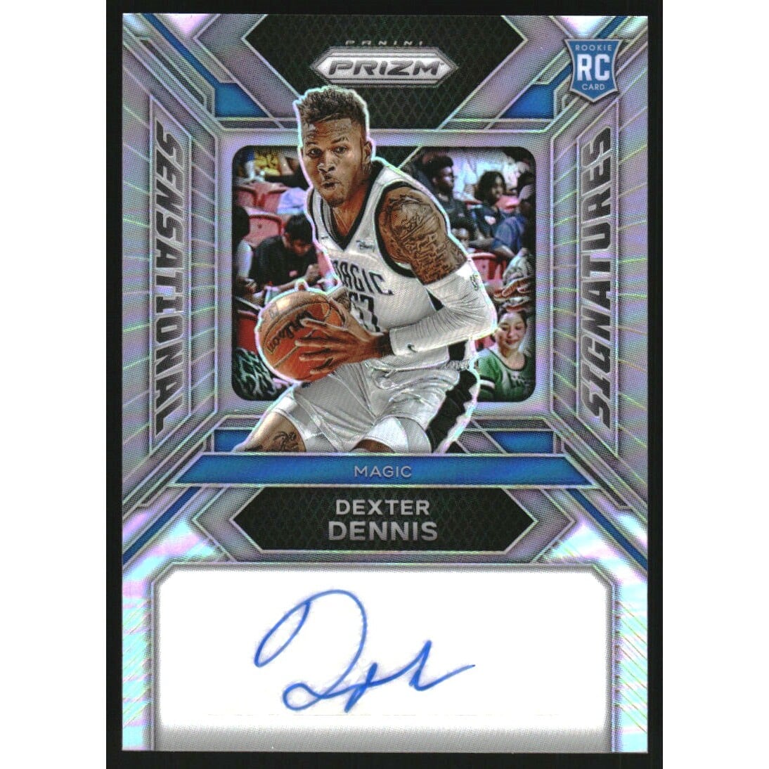 2023-24 Panini Prizm Sensational Signatures Prizms Silver #83 Dexter Dennis. rookie card picture