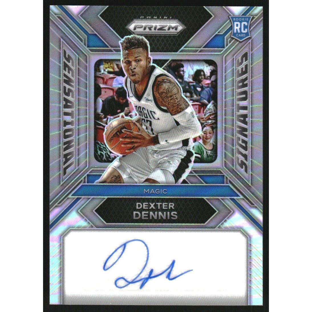 2023-24 Panini Prizm Sensational Signatures Prizms Silver #83 Dexter Dennis. rookie card picture