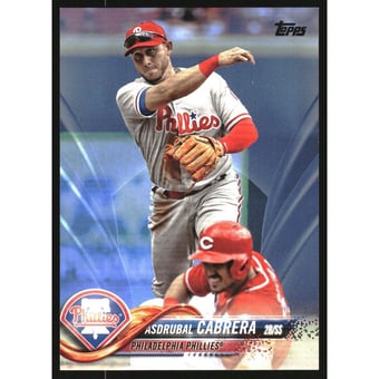 2018 Topps Update Father's Day Blue #US116 Asdrubal Cabrera