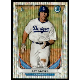 2014 Bowman Chrome Prospects Silver Wave Refractors #BCP95 Pat Stover