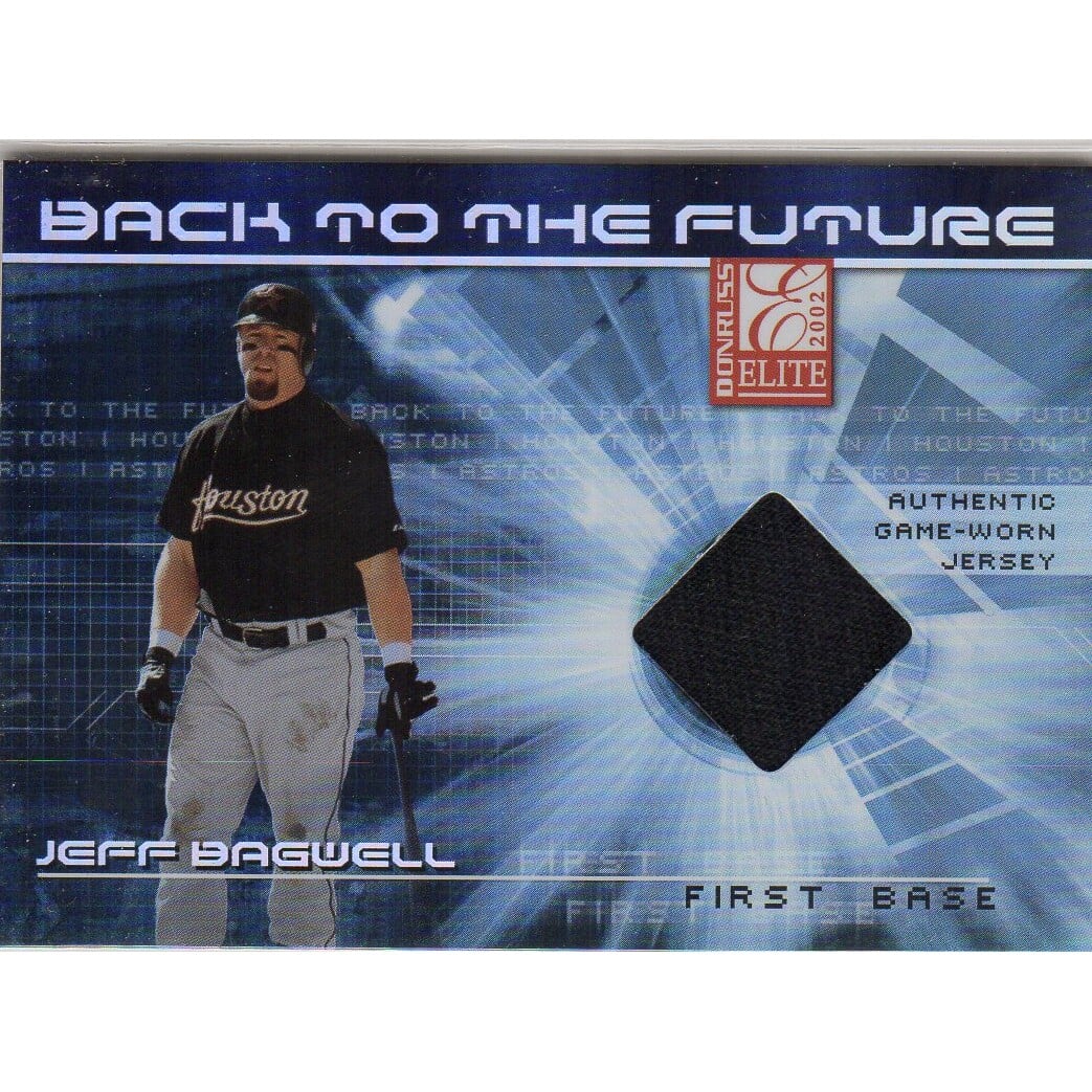 2002 Donruss Elite Back to the Future Threads #13 Jeff Bagwell. rookie card picture