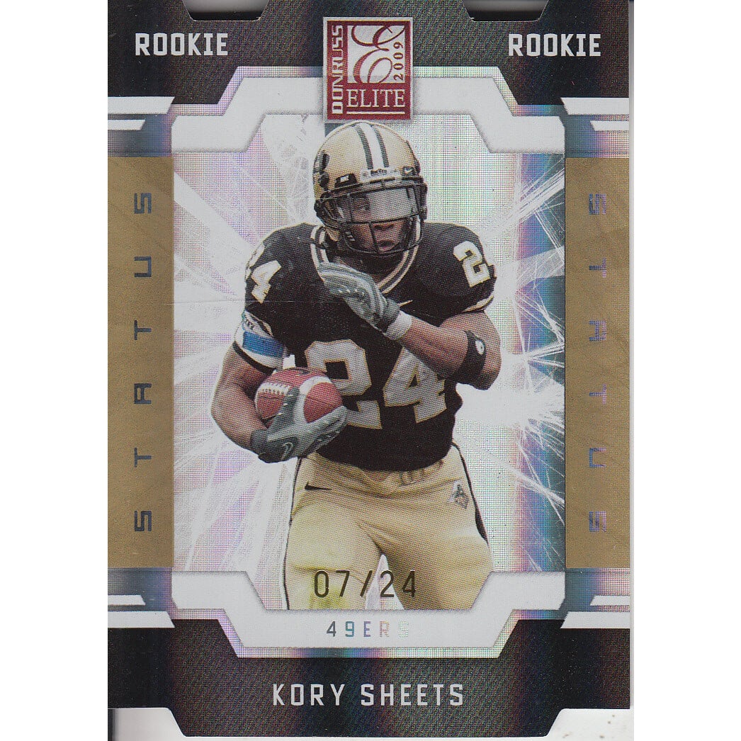 2009 Donruss Elite Status Gold #158 Kory Sheets. rookie card picture
