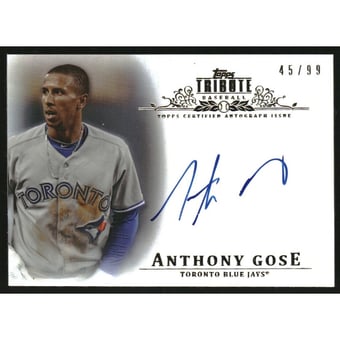 2013 Topps Tribute Autographs #AG Anthony Gose