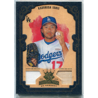 2004 Diamond Kings DK Materials Framed Gold #47 Kazuhisa Ishii Bat-Jsy/10
