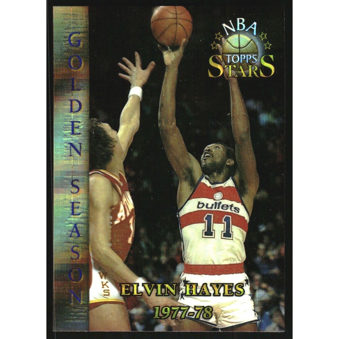 1996 Topps Stars Finest Atomic Refractors #71 Elvin Hayes GS. rookie card picture