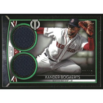 2020 Topps Tribute Dual Relics Green #SDRXB Xander Bogaerts