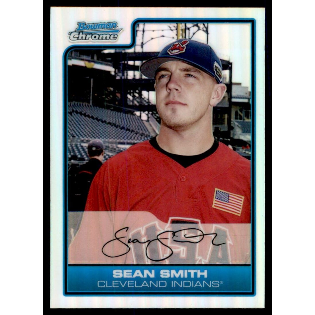 2006 Bowman Chrome Draft Future's Game Prospects Orange Refractors  #42 Sean Smith. rookie card picture