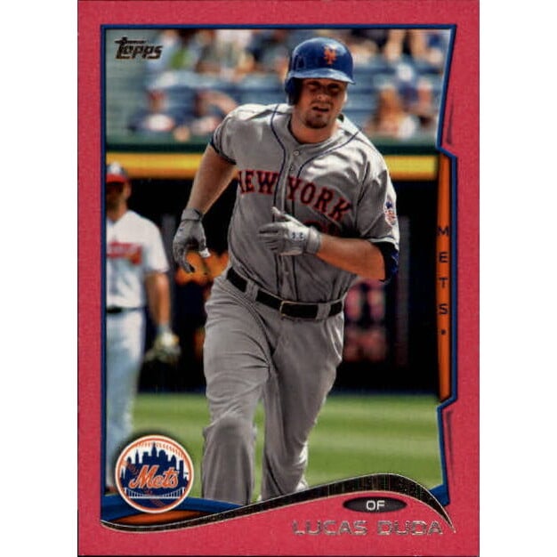2014 Topps Mini Pink #420 Lucas Duda. rookie card picture