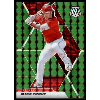 2021 Panini Mosaic Mosaic Green #103 Mike Trout