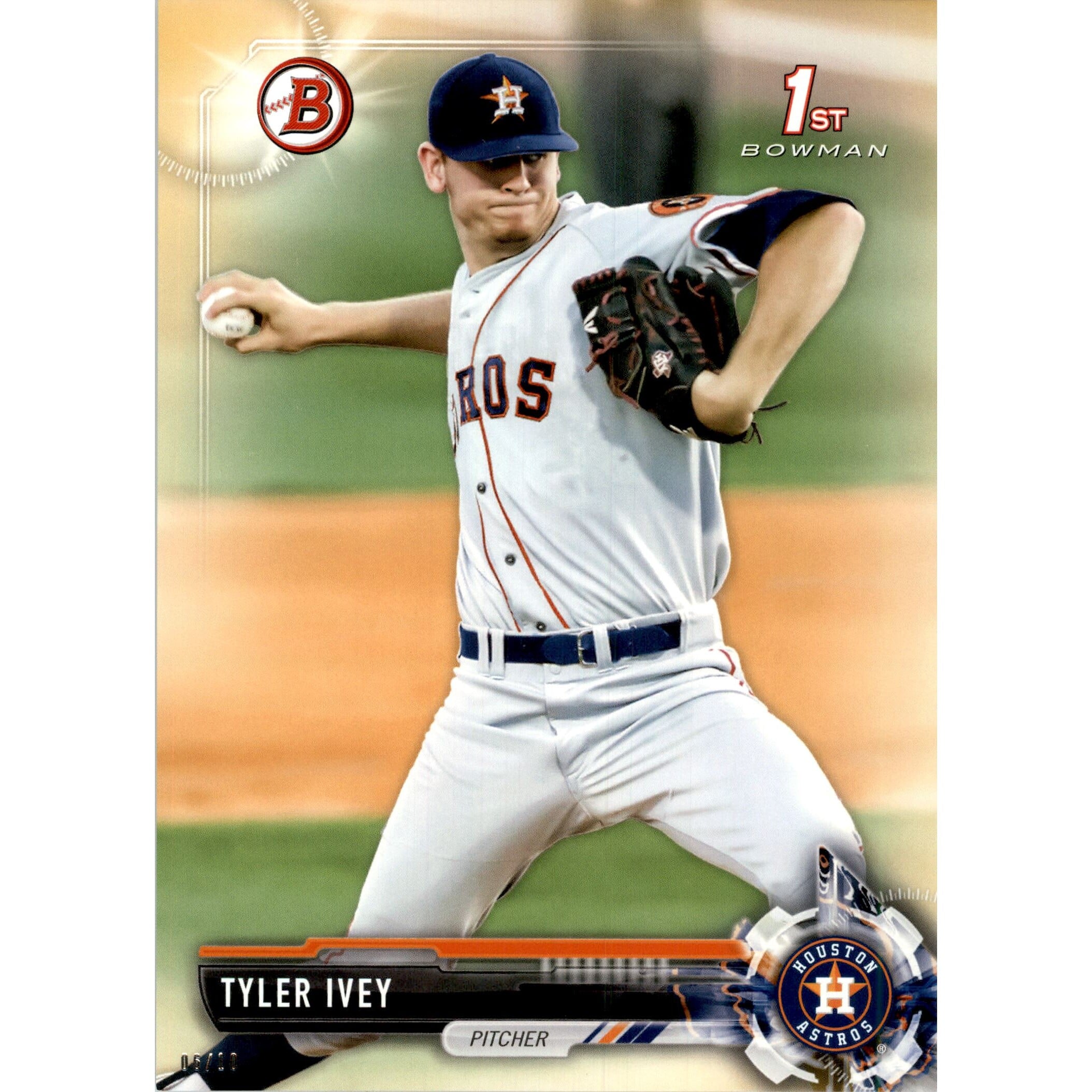 2017 Bowman Draft 5x7 Gold #BD106 Tyler Ivey. rookie card picture