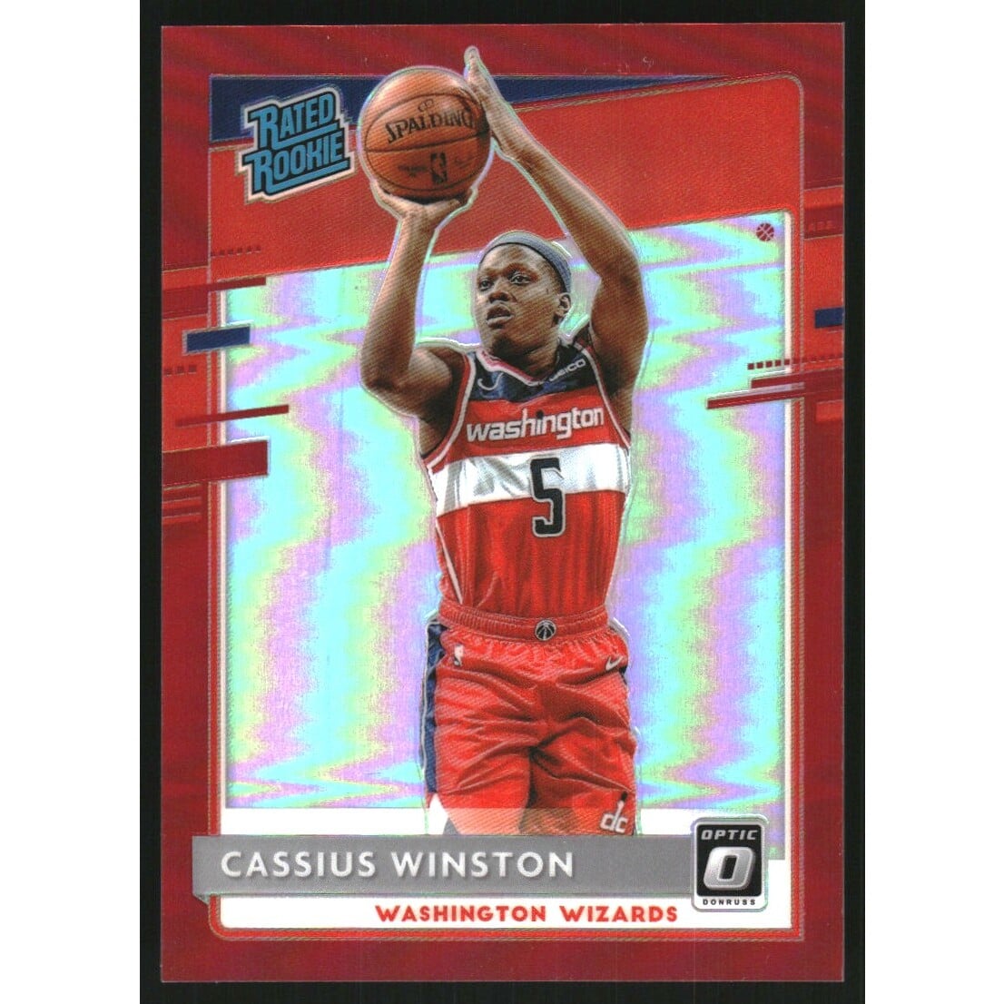 2020-21 Donruss Optic Red #198 Cassius Winston RR. rookie card picture