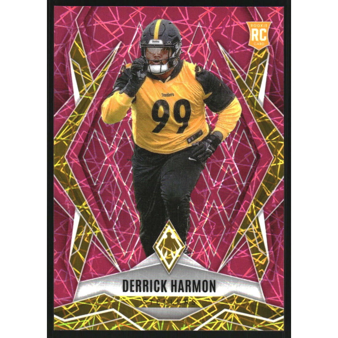 2025 Panini Phoenix Pink Lazer #241 Derrick Harmon. rookie card picture