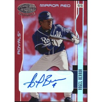 2003 Leaf Certified Materials Mirror Red Autographs #80 Angel Berroa/15