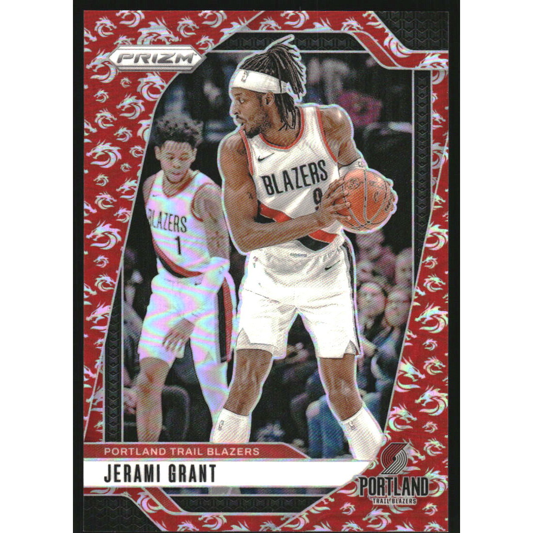 2024-25 Panini Prizm Prizms Dragon Year #204 Jerami Grant 2024-25 Panini Prizm Prizms Dragon Year #204 Jerami Grant