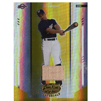 2004 Leaf Certified Materials Mirror Bat Gold #114 Junior Spivey