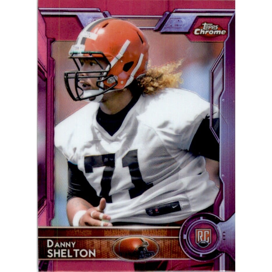 2015 Topps Chrome Mini Pink Refractors #131 Danny Shelton. rookie card picture