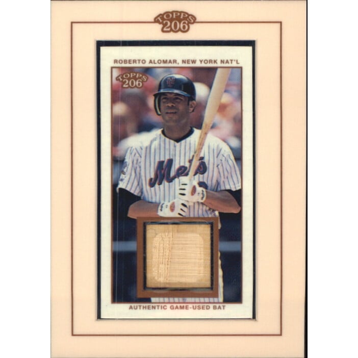 2002 Topps 206 Relics #RA2 Roberto Alomar Bat D2. rookie card picture