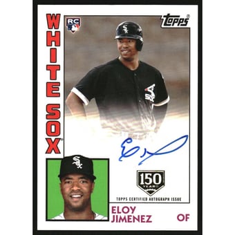 2019 Topps '84 Topps Autographs 150th Anniversary #84AEJ Eloy Jimenez S2