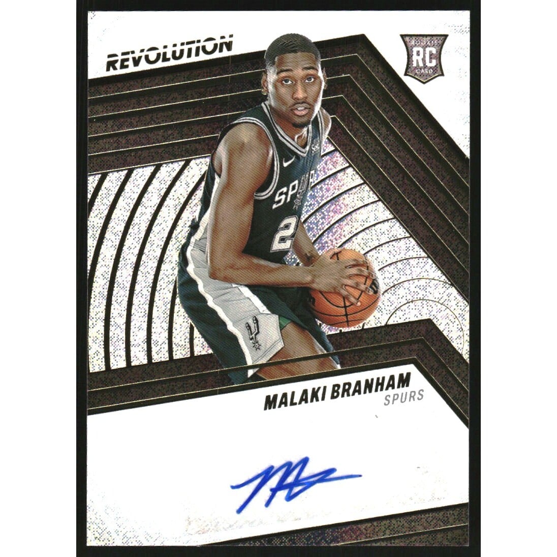 2022-23 Panini Revolution Rookie Autographs #17 Malaki Branham. rookie card picture
