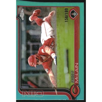 2025 Topps Chrome Aqua Refractors #278 Matt McLain
