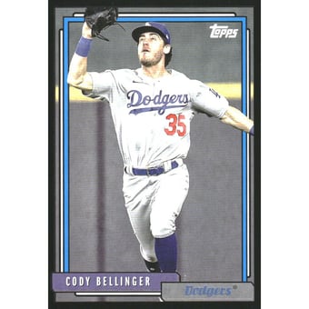2021 Topps Update '92 Topps Redux Black #T9224 Cody Bellinger