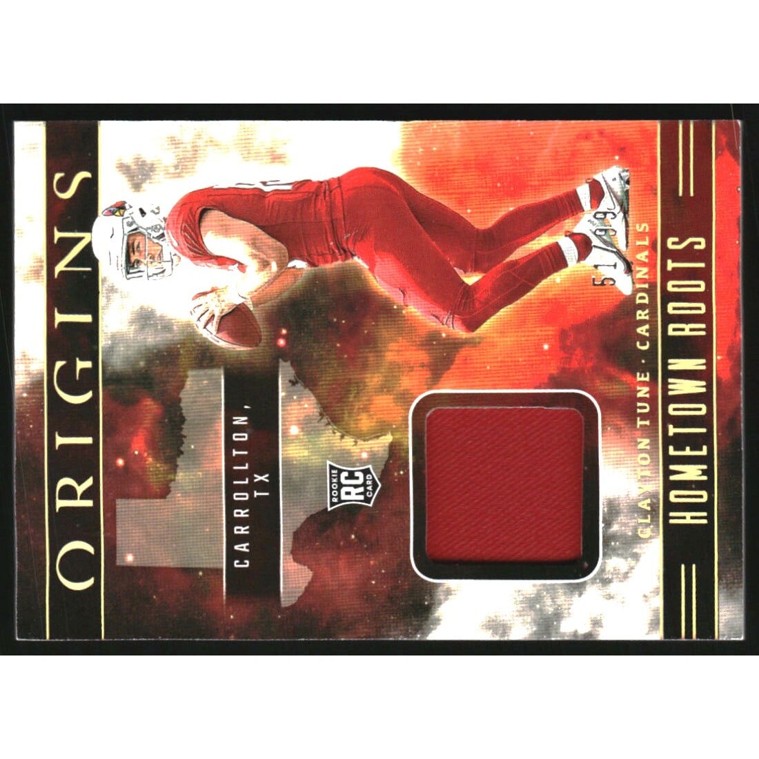 2023 Panini Origins Hometown Roots Jerseys #11 Clayton Tune. rookie card picture