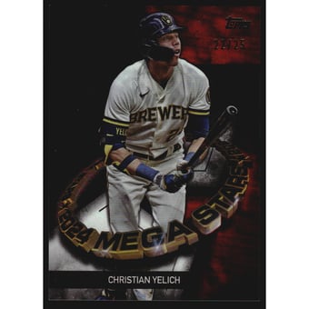 2024 Topps Mega Star Series 2 Orange Foil #TMS210 Christian Yelich
