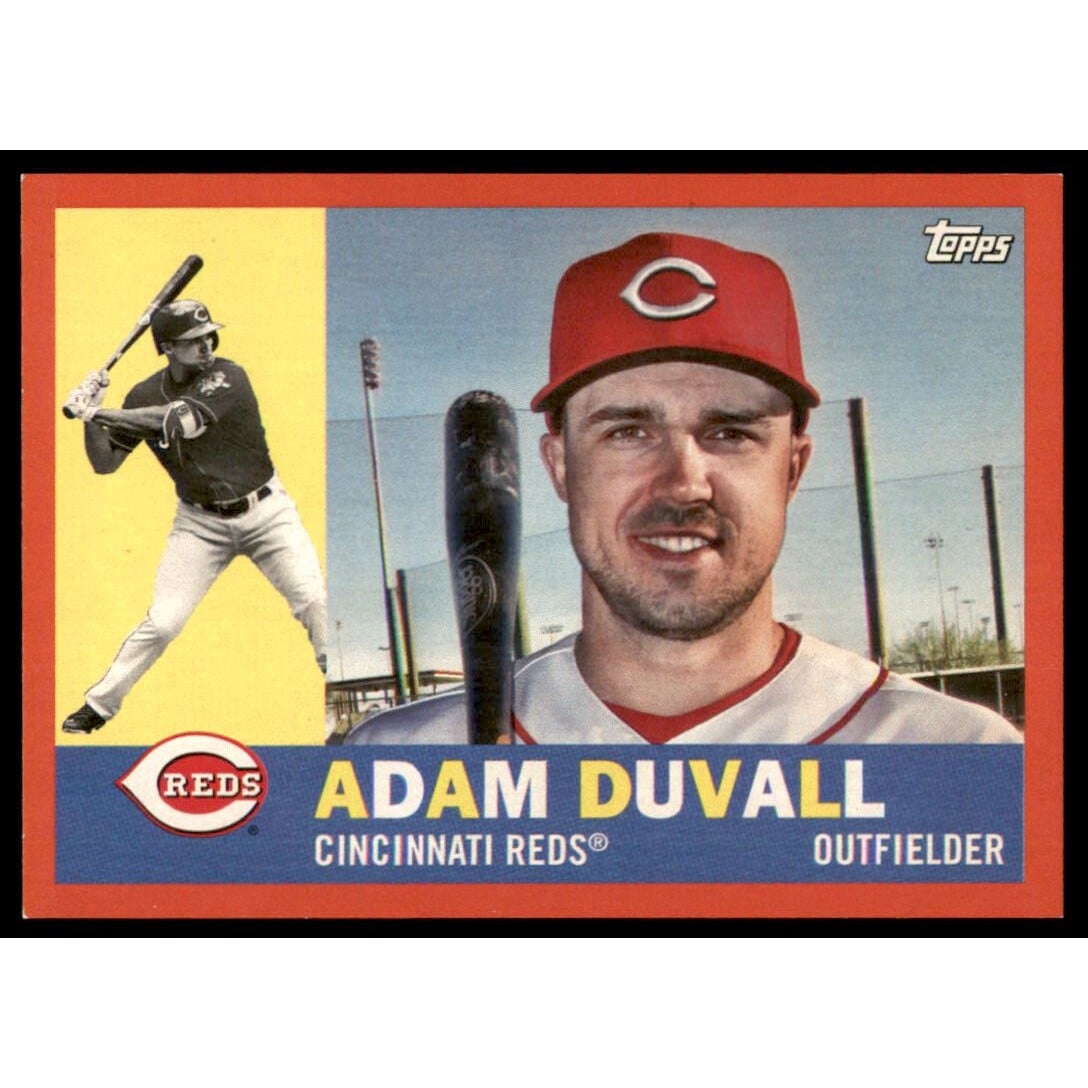 2017 Topps Archives Red #89 Adam Duvall. rookie card picture