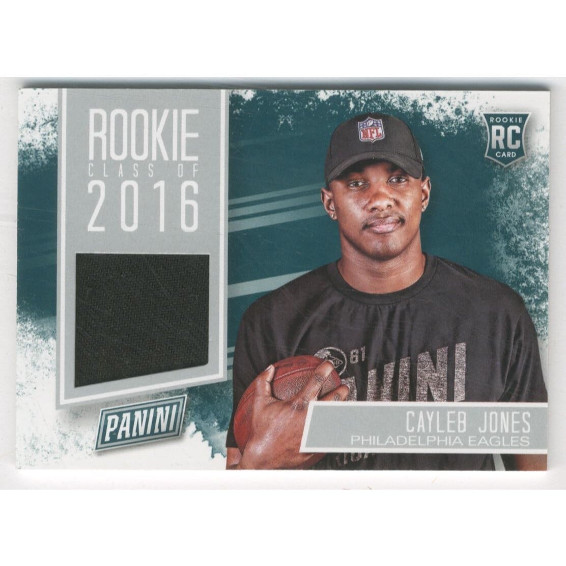 2016 Panini Father's Day Rookie Class Jerseys #6 Cayleb Jones. rookie card picture