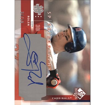 2003 SP Authentic Chirography Silver #RO Scott Rolen/50
