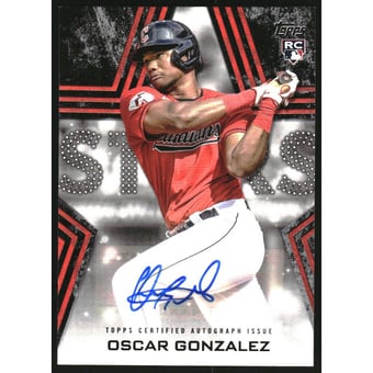 2023 Topps Baseball Stars Autographs Black #BSAOG Oscar Gonzalez/199