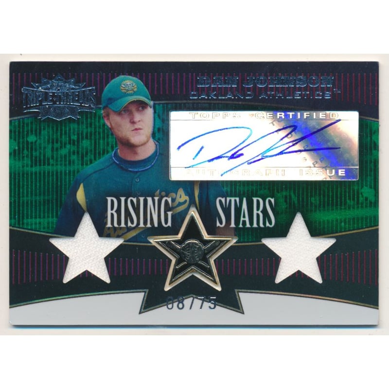 2006 Topps Triple Threads Emerald #103 Dan Johnson AU J-J