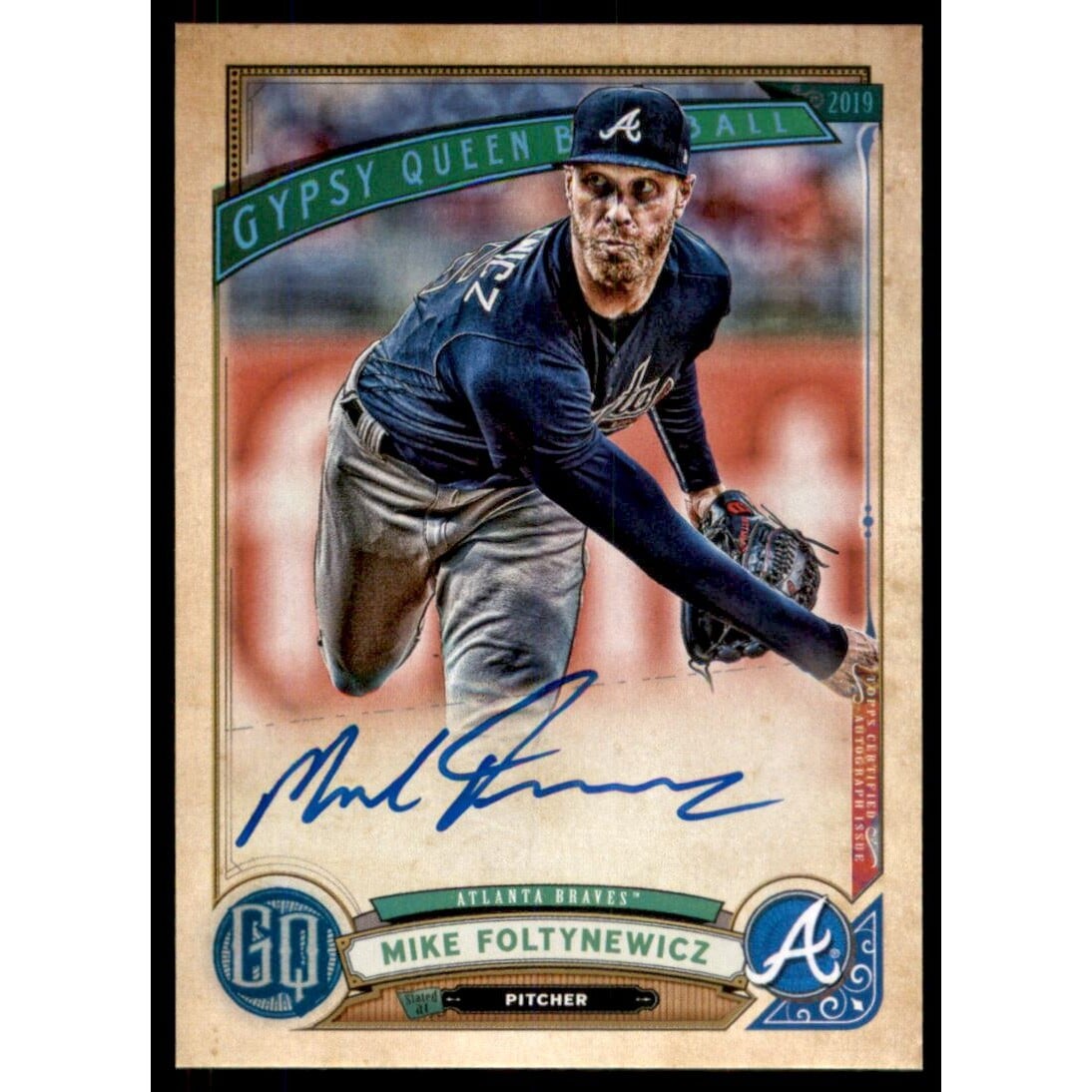 2019 Topps Gypsy Queen Autographs #GQAMF Mike Foltynewicz. rookie card picture