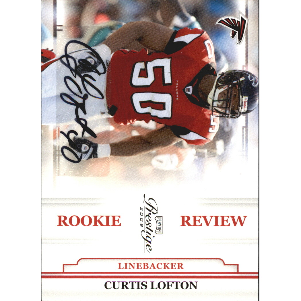 2009 Playoff Prestige Rookie Review Autographs #9 Curtis Lofton/250