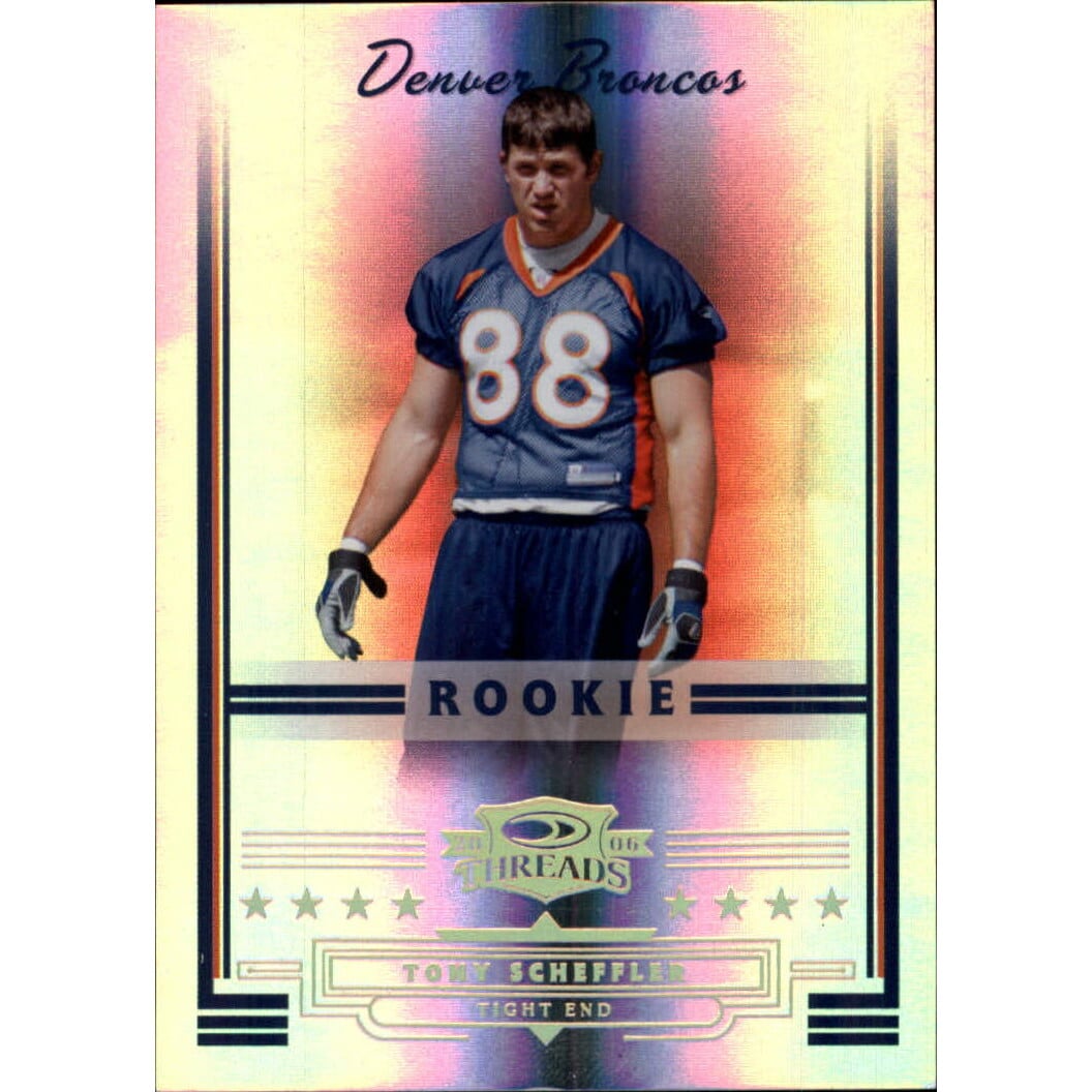 2006 Donruss Threads Gold Holofoil #167 Tony Scheffler. rookie card picture