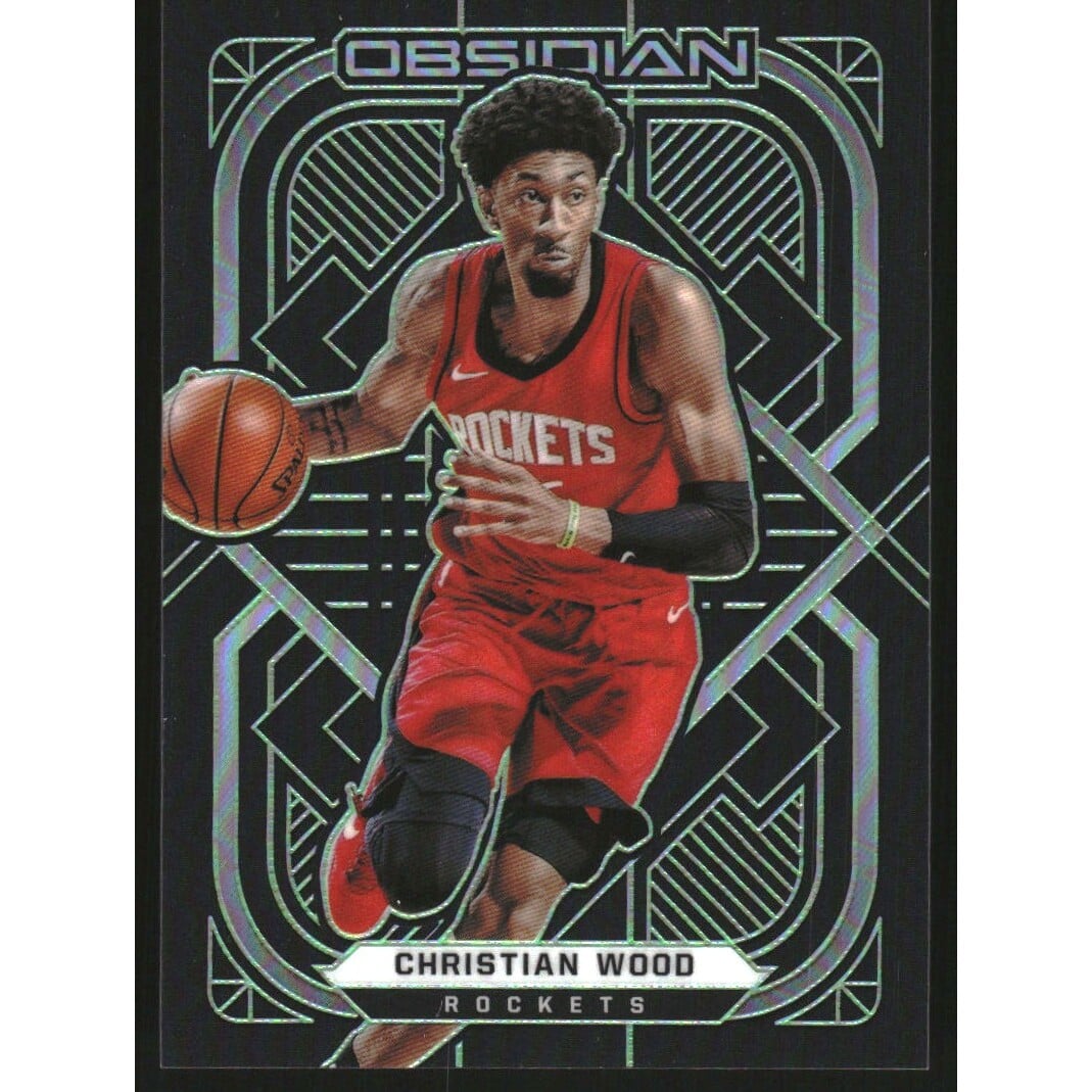2020-21 Panini Obsidian Electric Etch Green #144 Christian Wood. rookie card picture