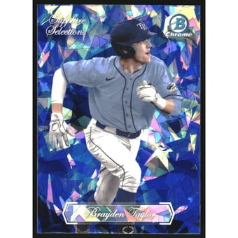 2023 Bowman Chrome Draft Sapphire Sapphire Selections #SS13 Brayden Taylor