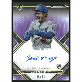 2021 Topps Triple Threads Rookie Autographs Amethyst #RACZMC Zach McKinstry
