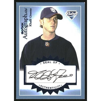 2004 SkyBox Autographics Signatures Blue #KG Khalil Greene/190