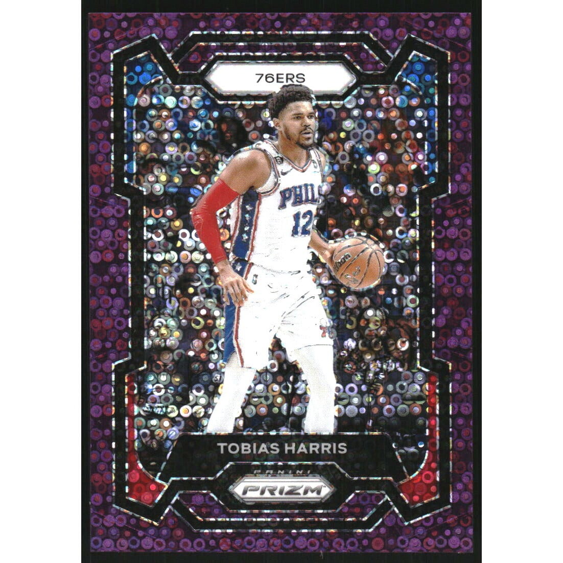 2023-24 Panini Prizm Prizms Fast Break Purple #88 Tobias Harris. rookie card picture